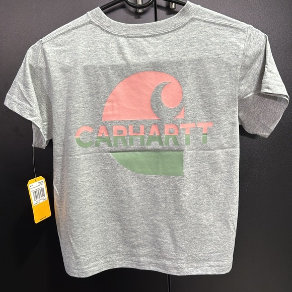 Carhartt Pocket T-shirt,logo graphic back, logo stack,crew neck,short sleeve - Picture 1 of 8